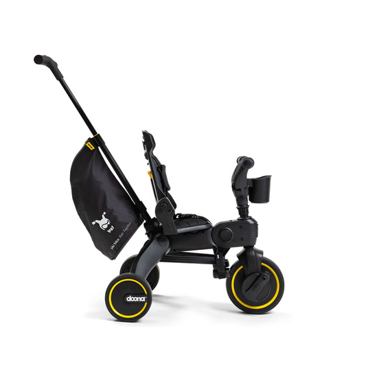 Doona Liki S5 Premium Foldable Toddler Trike with Travel Bag – Midnight Black