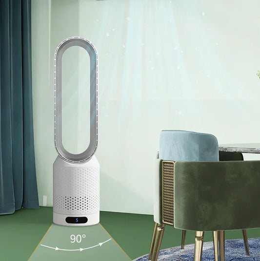 BreezeAir 3-in-1 Bladeless Air Cooler, Air Purifier & Fan – 8 Speed Settings with 90° Oscillation