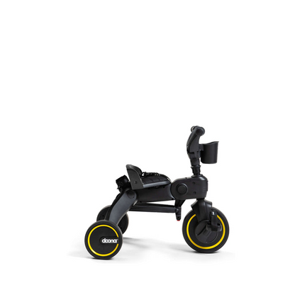 Doona Liki S5 Premium Foldable Toddler Trike with Travel Bag – Midnight Black
