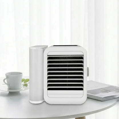 Portable Mini Air Cooler with 1000ml Water Tank – 99-Speed USB Powered Fan with Aromatherapy Function | 20W