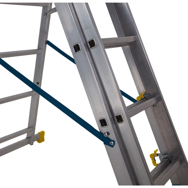 Werner Professional 2.45m 3 Section Aluminium Extension Ladder