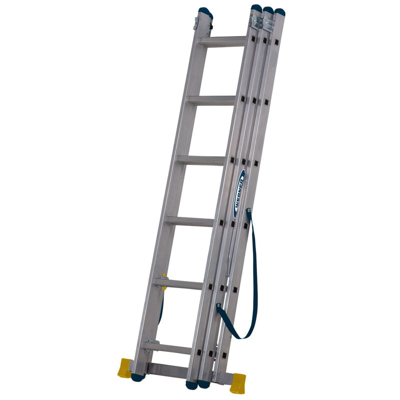 Werner Professional 2.45m 3 Section Aluminium Extension Ladder