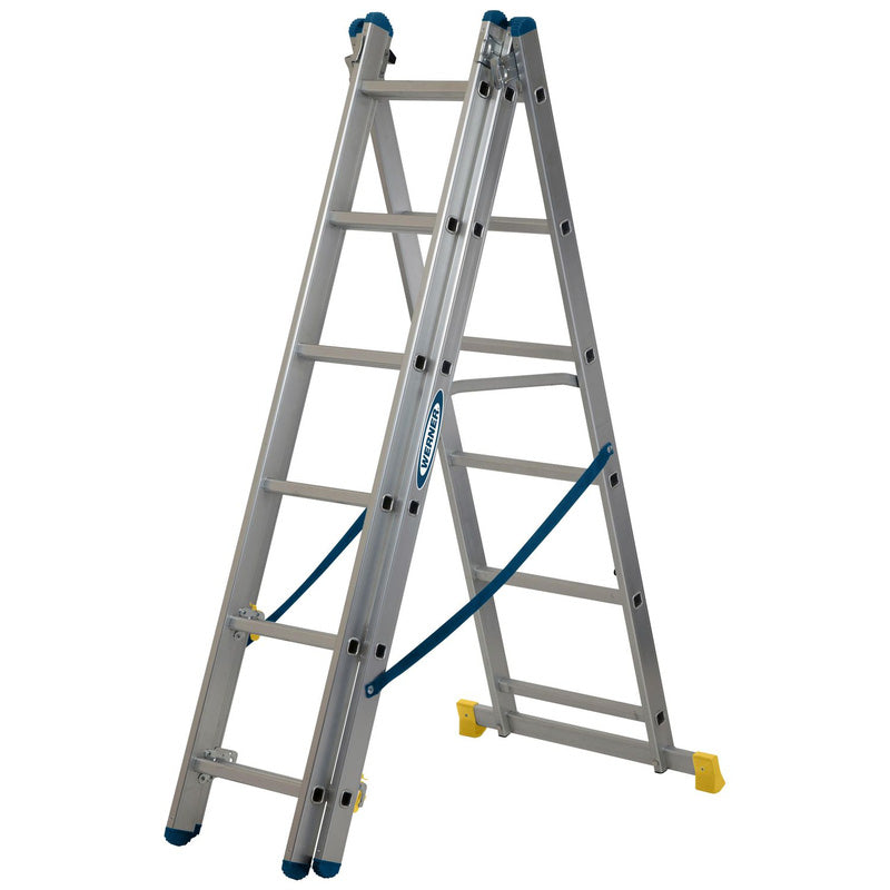 Werner Professional 2.45m 3 Section Aluminium Extension Ladder