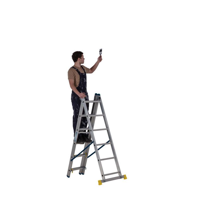 Werner Professional 2.45m 3 Section Aluminium Extension Ladder