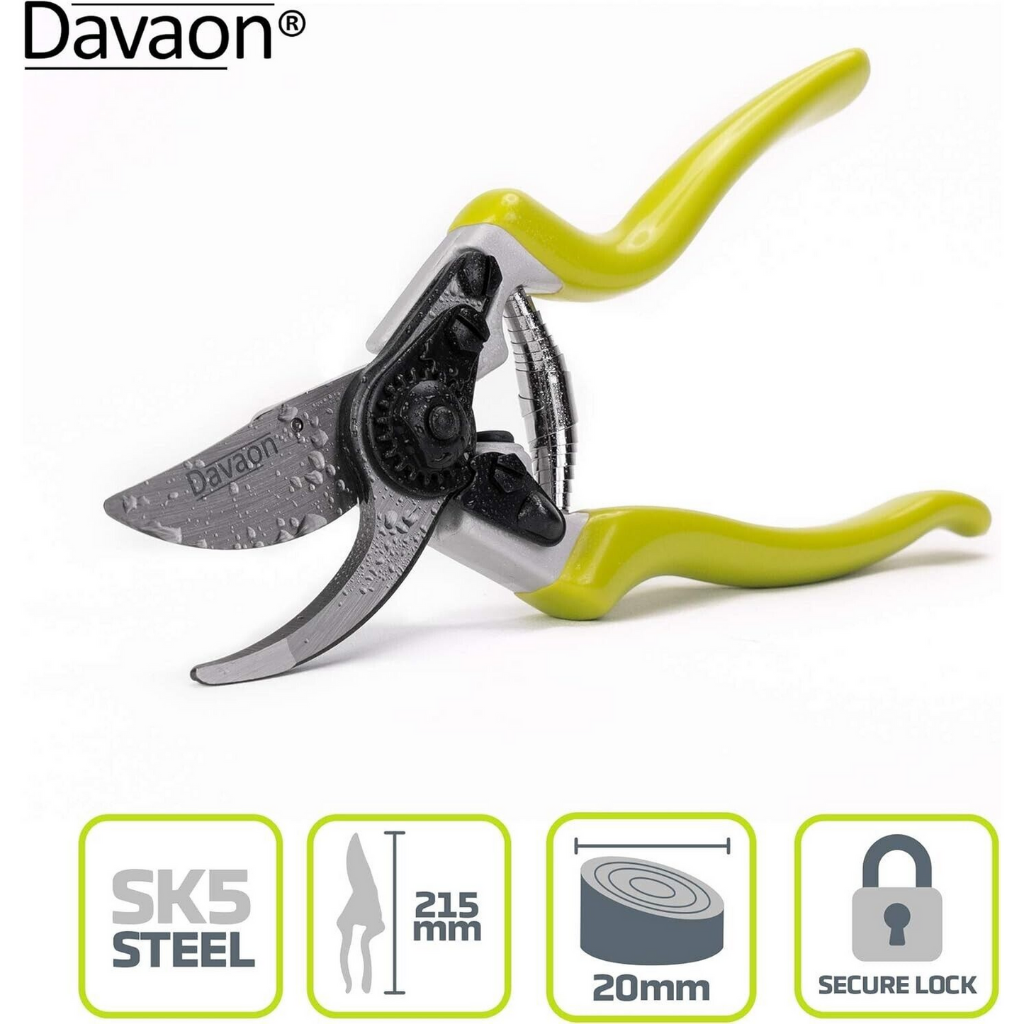 Davaon Bypass Secateurs Pruning Shears